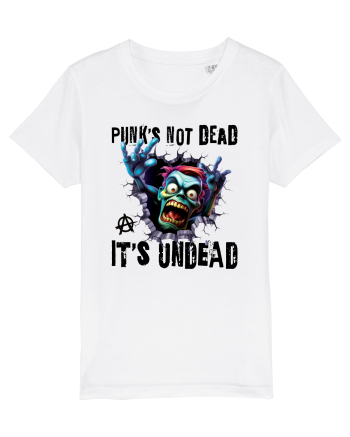 cu desene de Halloween - Punk is not dead - it is undead White