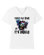 cu desene de Halloween - Punk is not dead - it is undead Tricou mânecă scurtă guler V Bărbat Presenter
