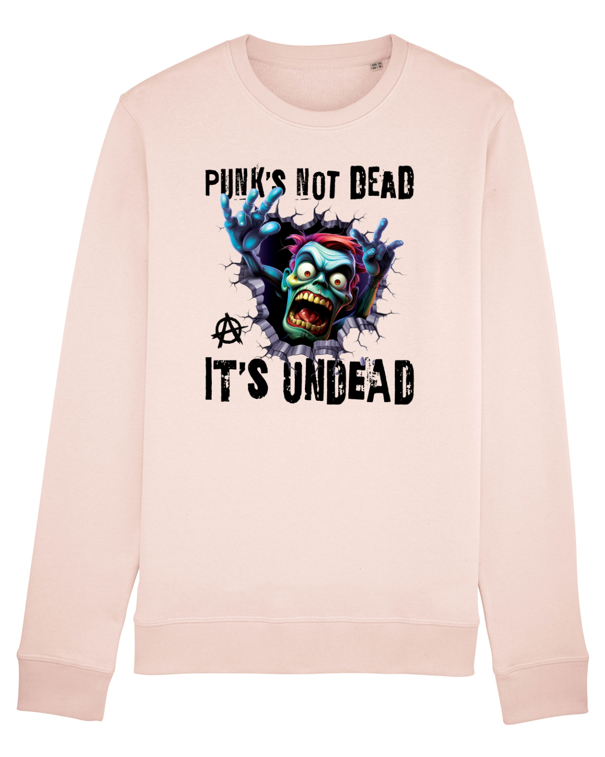 Bluză mânecă lungă Unisex Rise Candy Pink