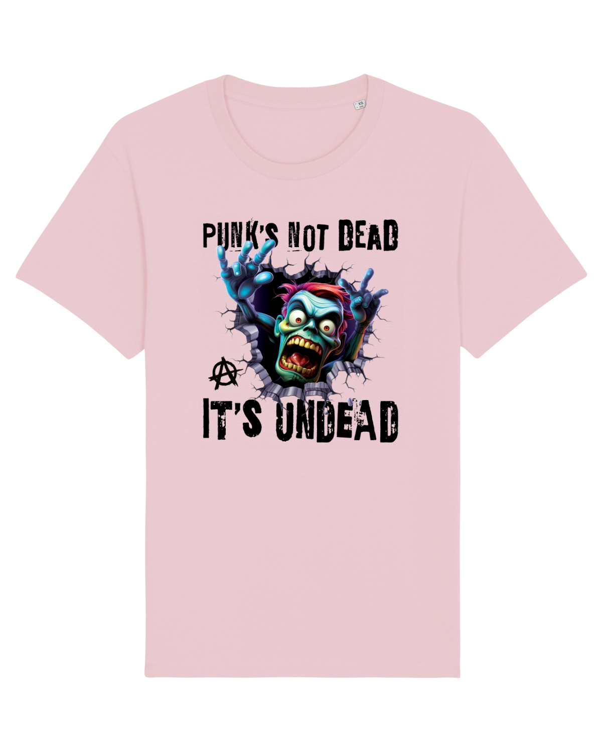 Tricou mânecă scurtă Unisex Rocker Cotton Pink