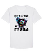 cu desene de Halloween - Punk is not dead - it is undead Tricou mânecă scurtă guler larg Bărbat Skater