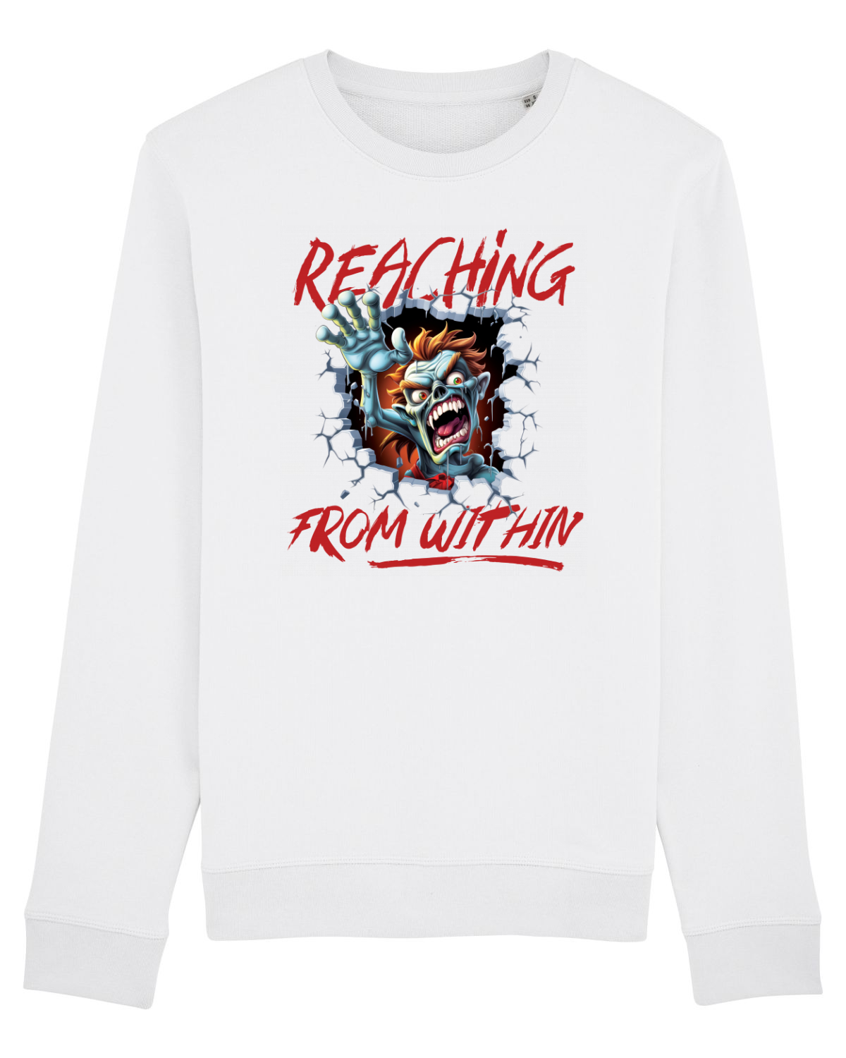 Bluză mânecă lungă Unisex Rise White