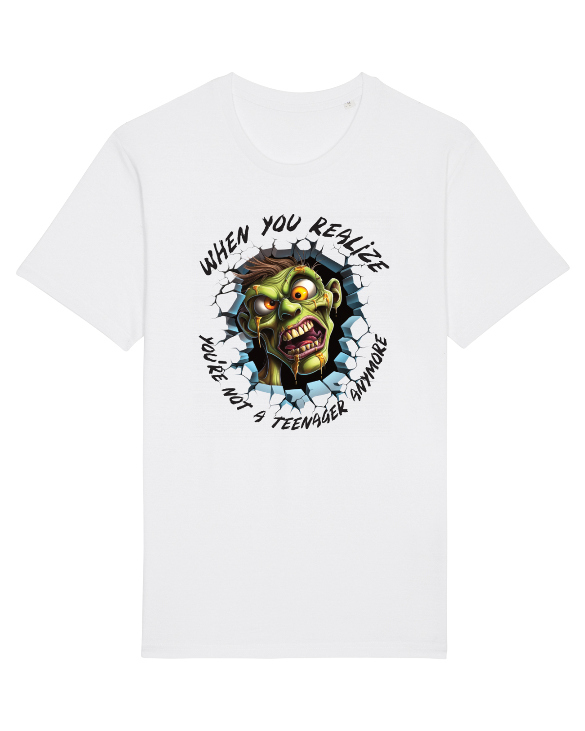 Tricou mânecă scurtă Unisex Rocker White