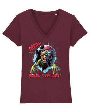cu desene de Halloween - Zombie Pirate - Where is my rum Burgundy