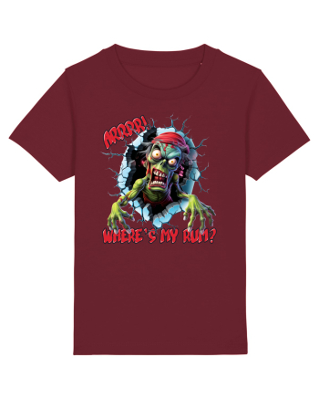 cu desene de Halloween - Zombie Pirate - Where is my rum Burgundy