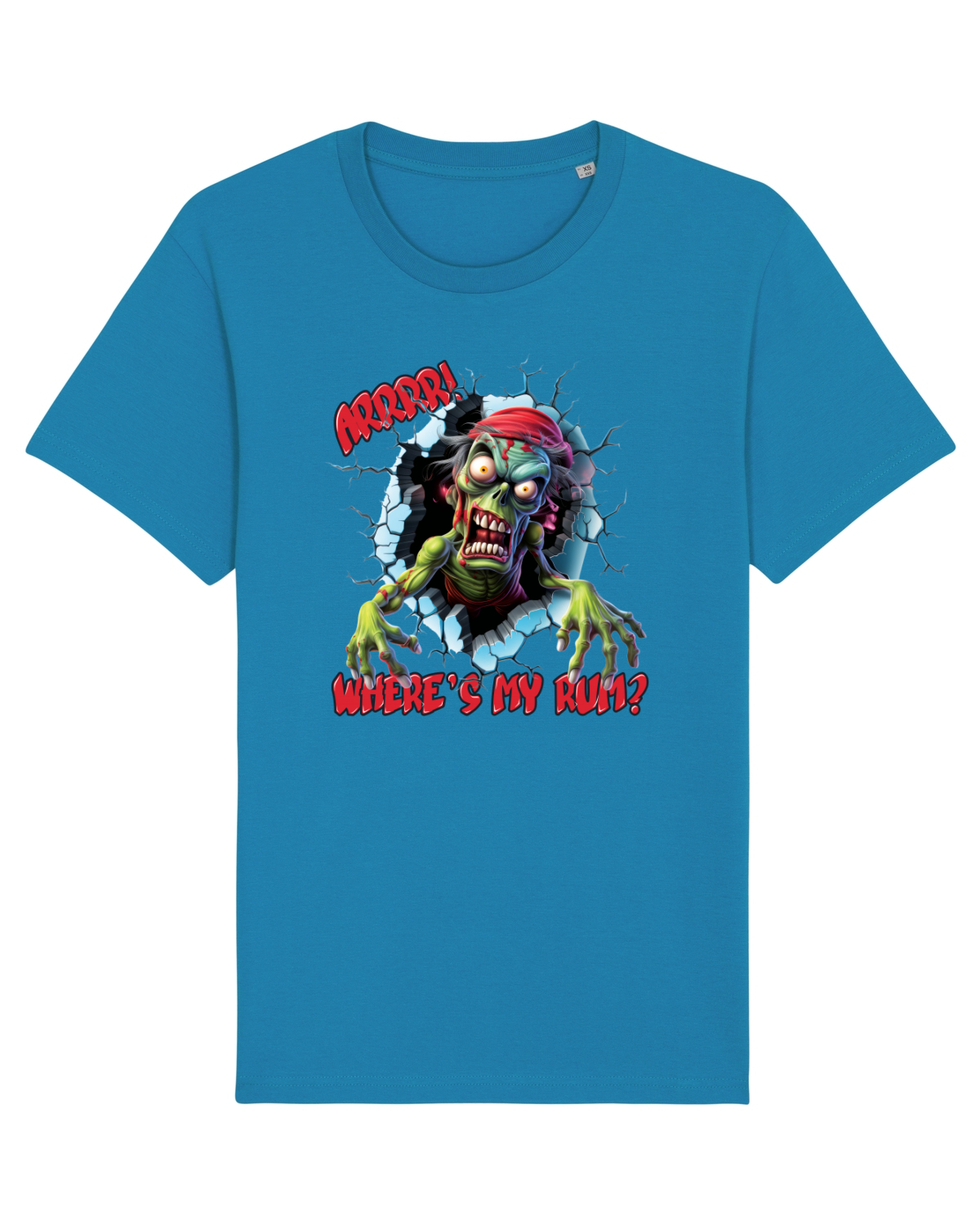 Tricou mânecă scurtă Unisex Rocker Azur
