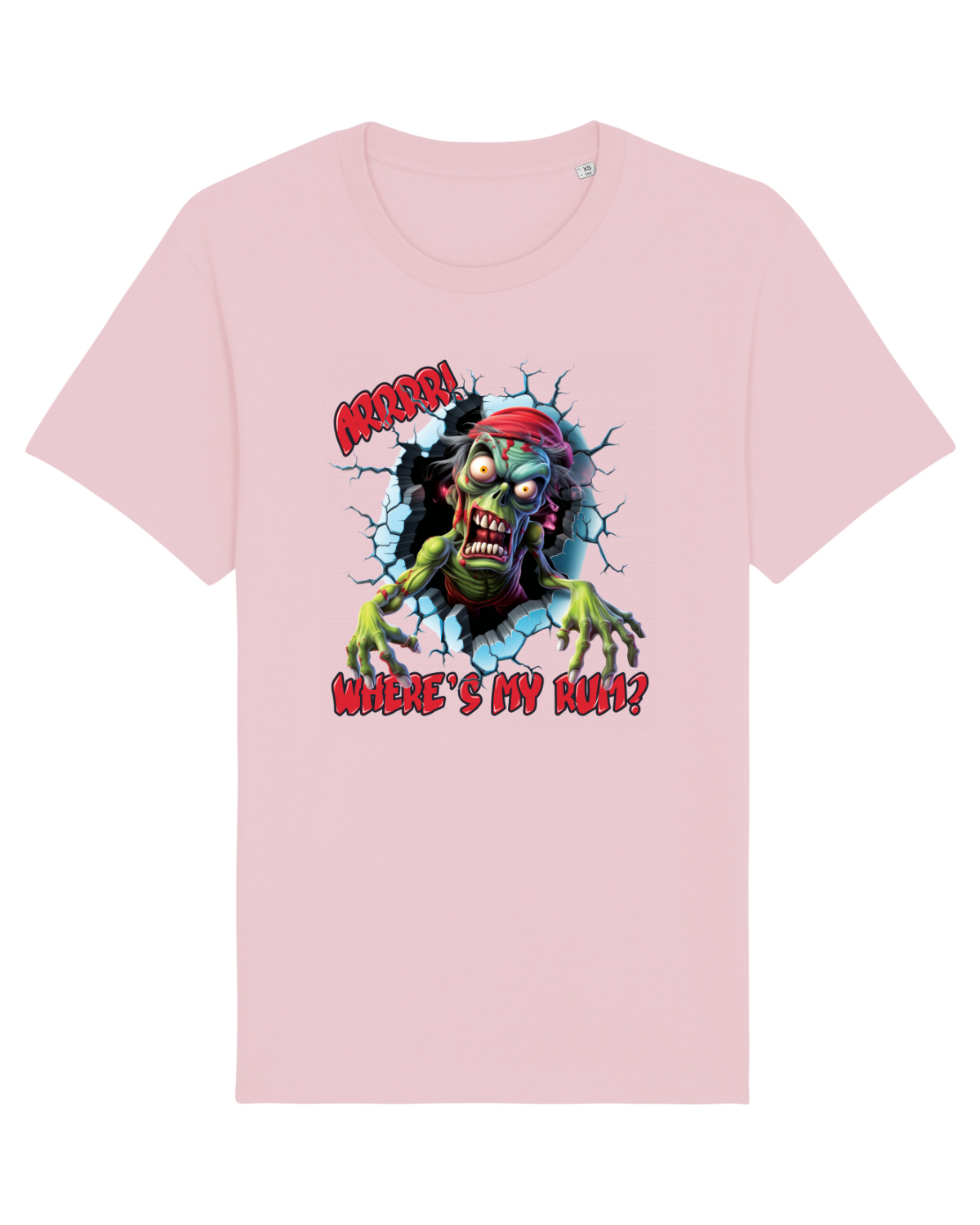 Tricou mânecă scurtă Unisex Rocker Cotton Pink