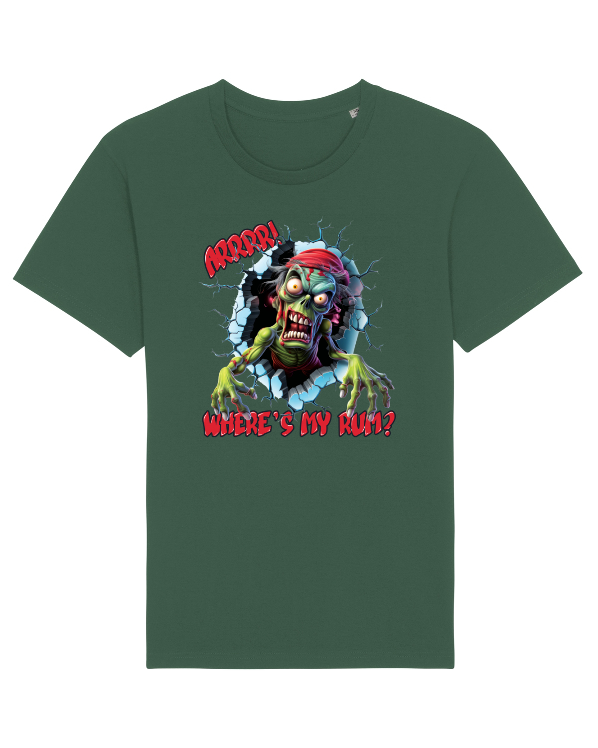 Tricou mânecă scurtă Unisex Rocker Bottle Green