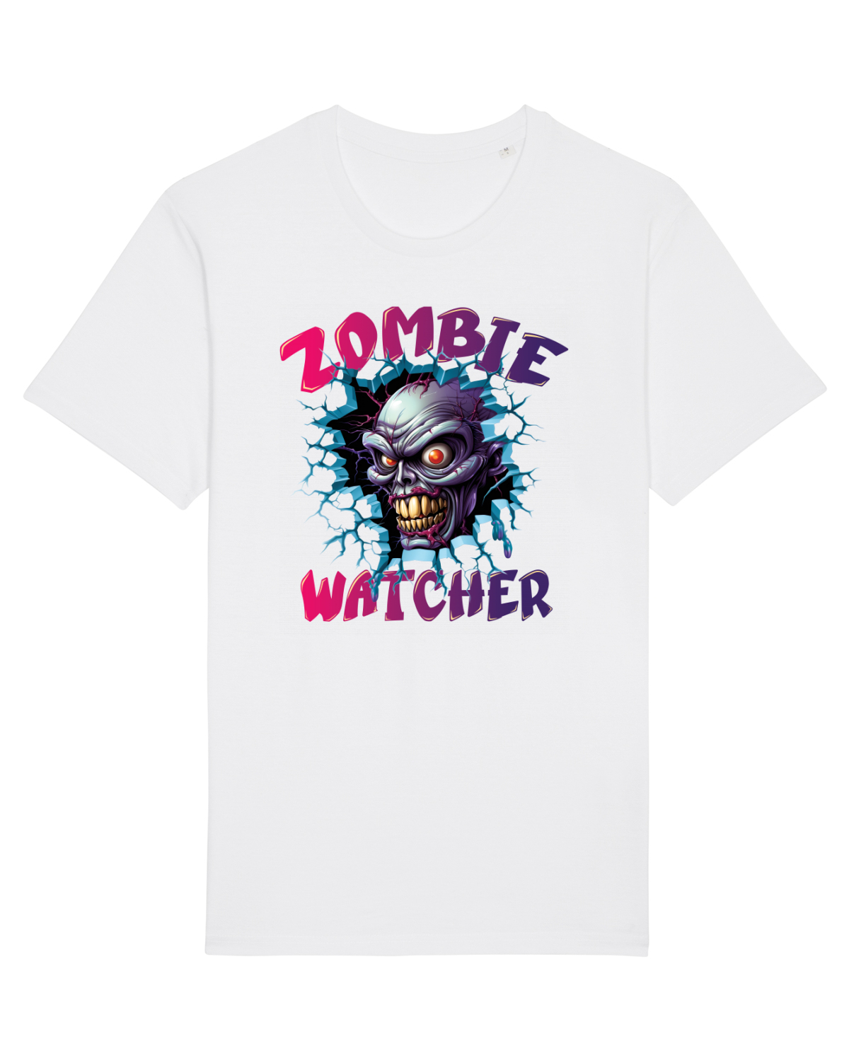 Tricou mânecă scurtă Unisex Rocker White