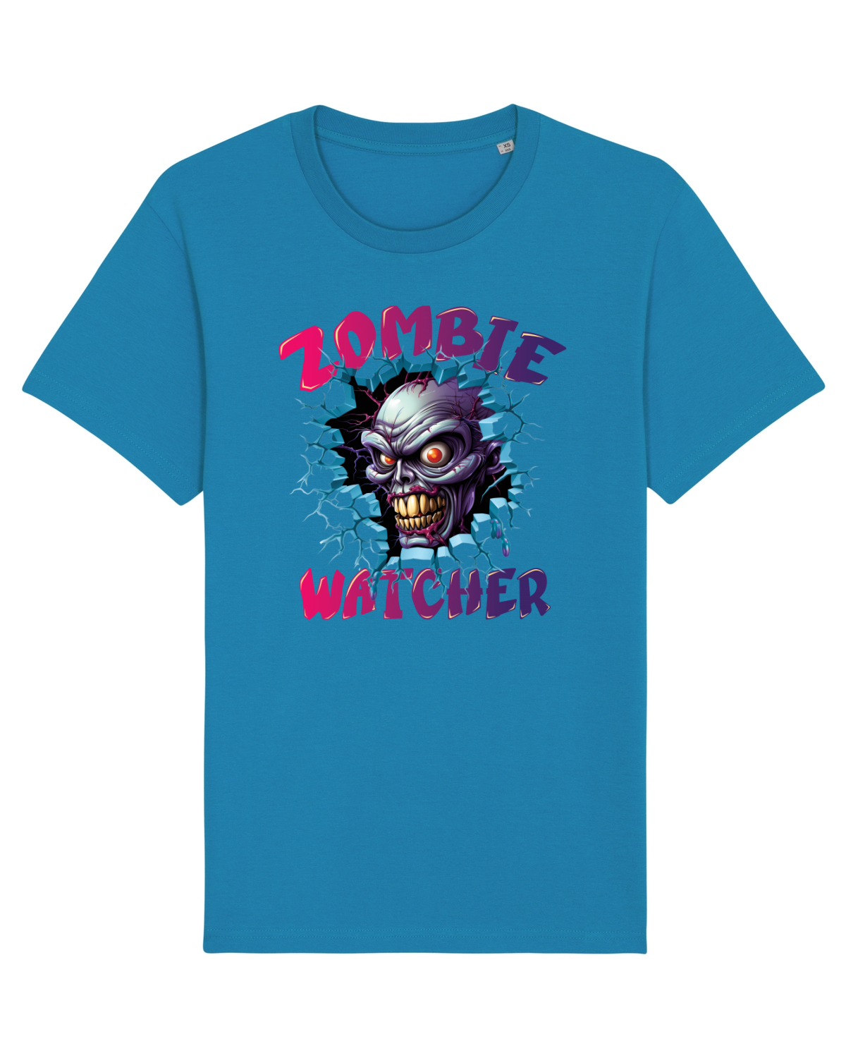 Tricou mânecă scurtă Unisex Rocker Azur