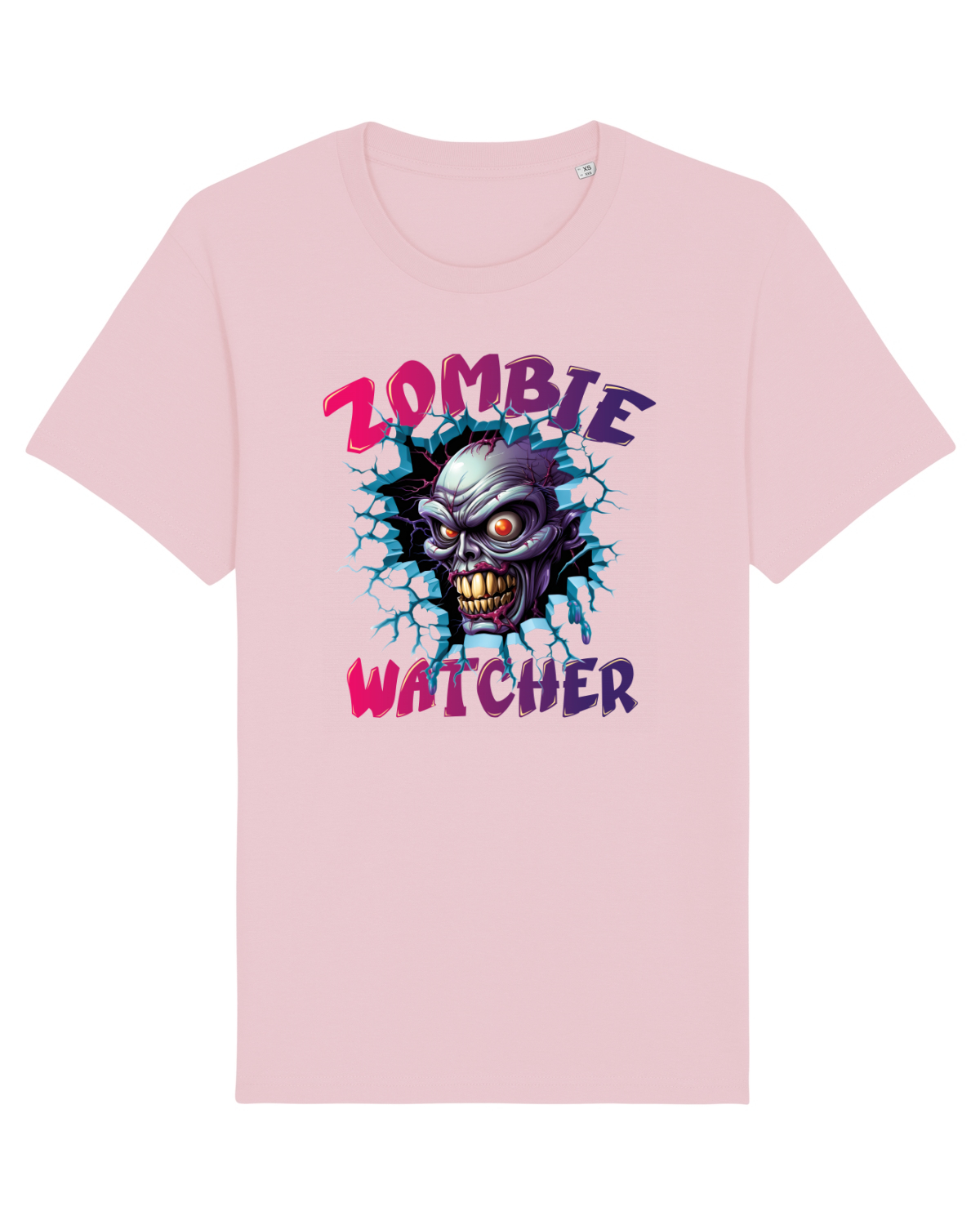 Tricou mânecă scurtă Unisex Rocker Cotton Pink