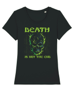 in stil gotic malefic - Death is not the end Tricou mânecă scurtă guler larg fitted Damă Expresser