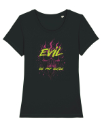 in stil gotic malefic - Evil be my guide Tricou mânecă scurtă guler larg fitted Damă Expresser