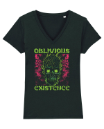 in stil gotic malefic - Oblivious existence Tricou mânecă scurtă guler V Damă Evoker