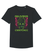 in stil gotic malefic - Oblivious existence Tricou mânecă scurtă guler larg Bărbat Skater