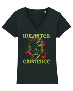 in stil gotic malefic - Unlimited existence Tricou mânecă scurtă guler V Damă Evoker