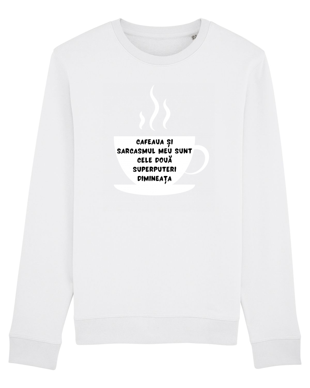Bluză mânecă lungă Unisex Rise White