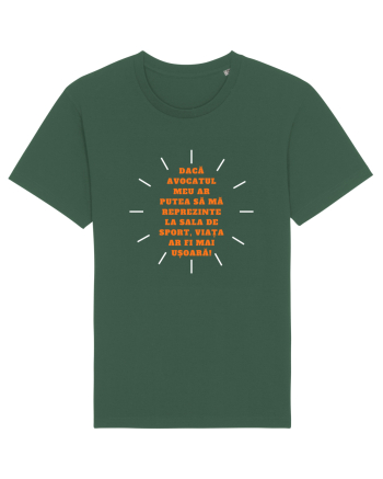 VIAȚĂ UȘOARĂ - TEXT AMUZANT Bottle Green