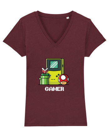 Gamer T Shirt Burgundy