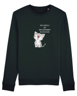 PREFER SĂ MĂ ODIHNESC - BLACK Bluză mânecă lungă Unisex Rise