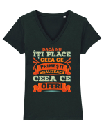 Analizează Tricou mânecă scurtă guler V Damă Evoker