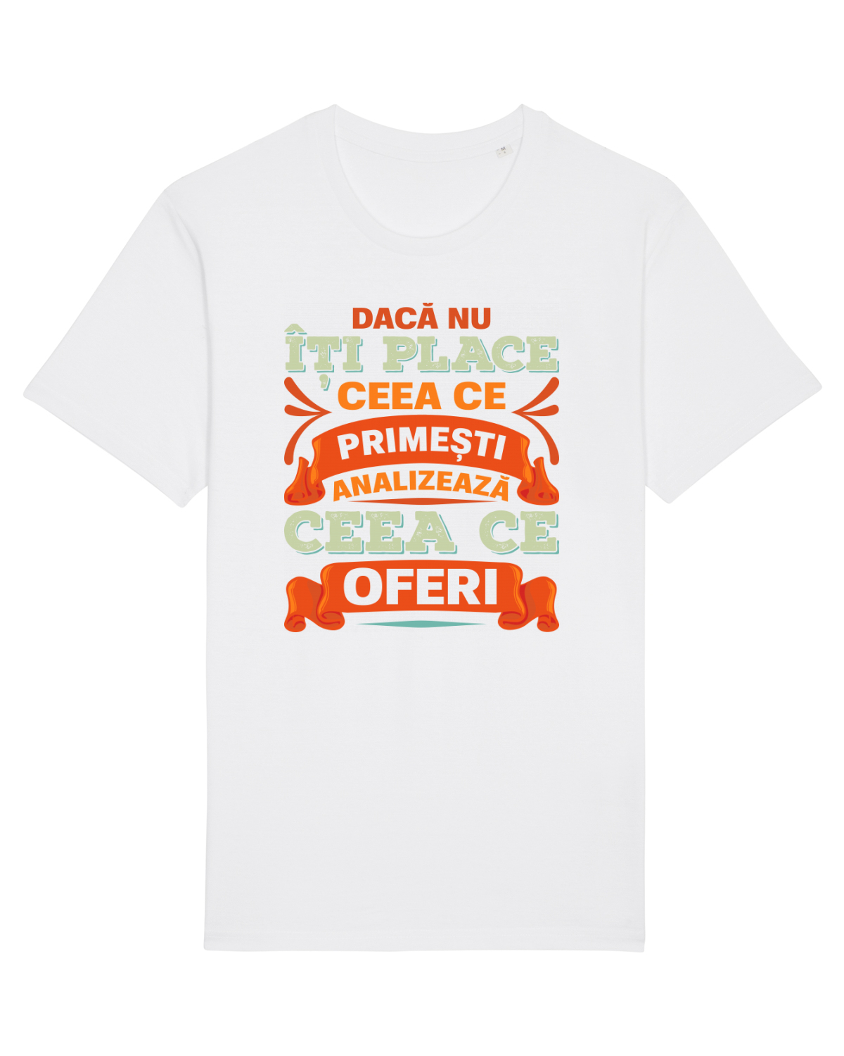 Tricou mânecă scurtă Unisex Rocker White