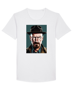 Walter White Tricou mânecă scurtă guler larg Bărbat Skater