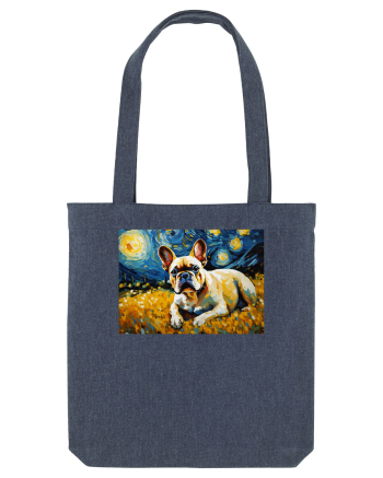 Bulldog - Vincent Van Gogh Midnight Blue