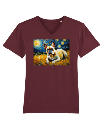 Bulldog - Vincent Van Gogh Burgundy