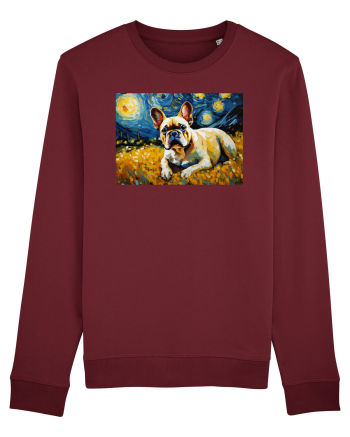 Bulldog - Vincent Van Gogh Burgundy