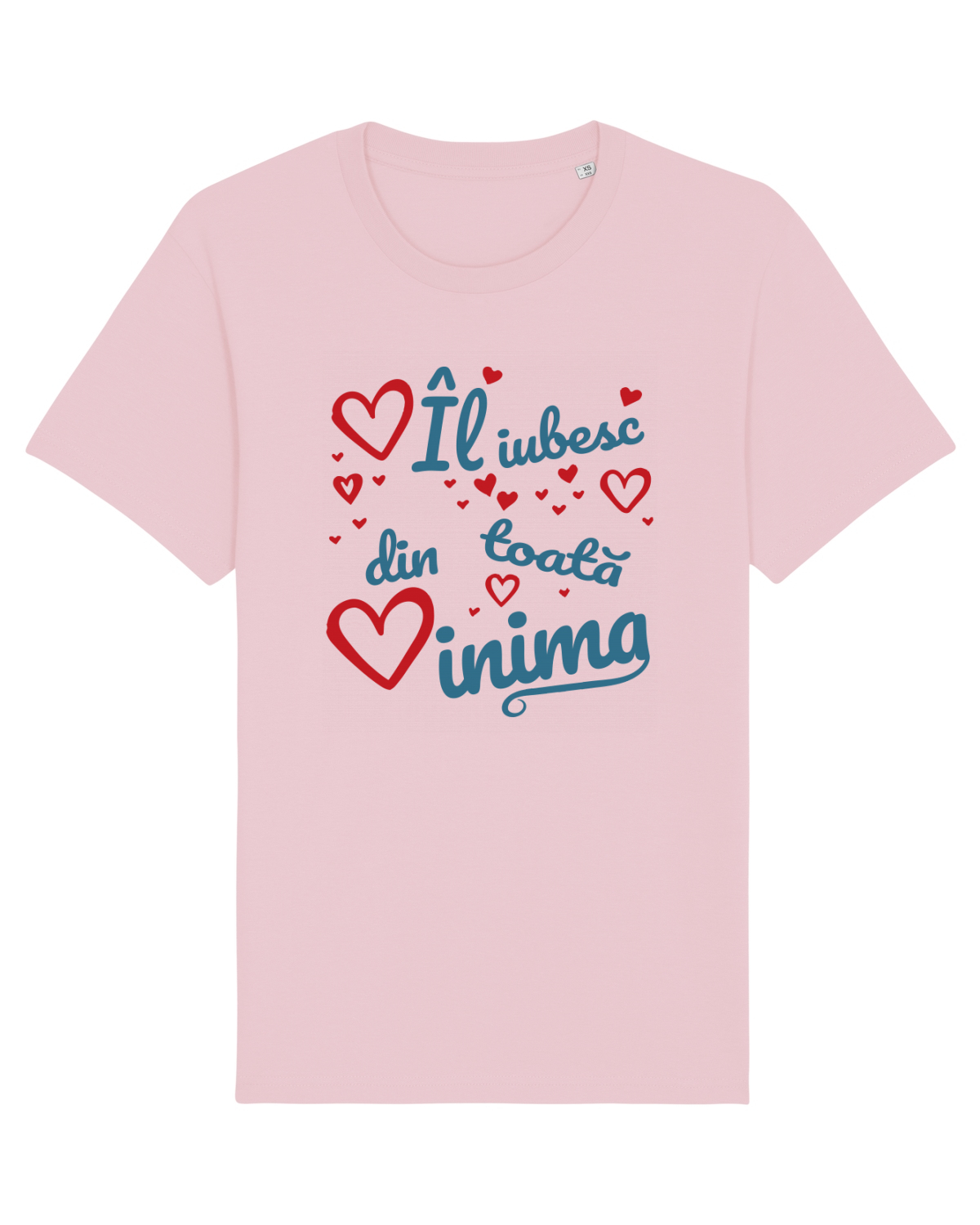 Tricou mânecă scurtă Unisex Rocker Cotton Pink
