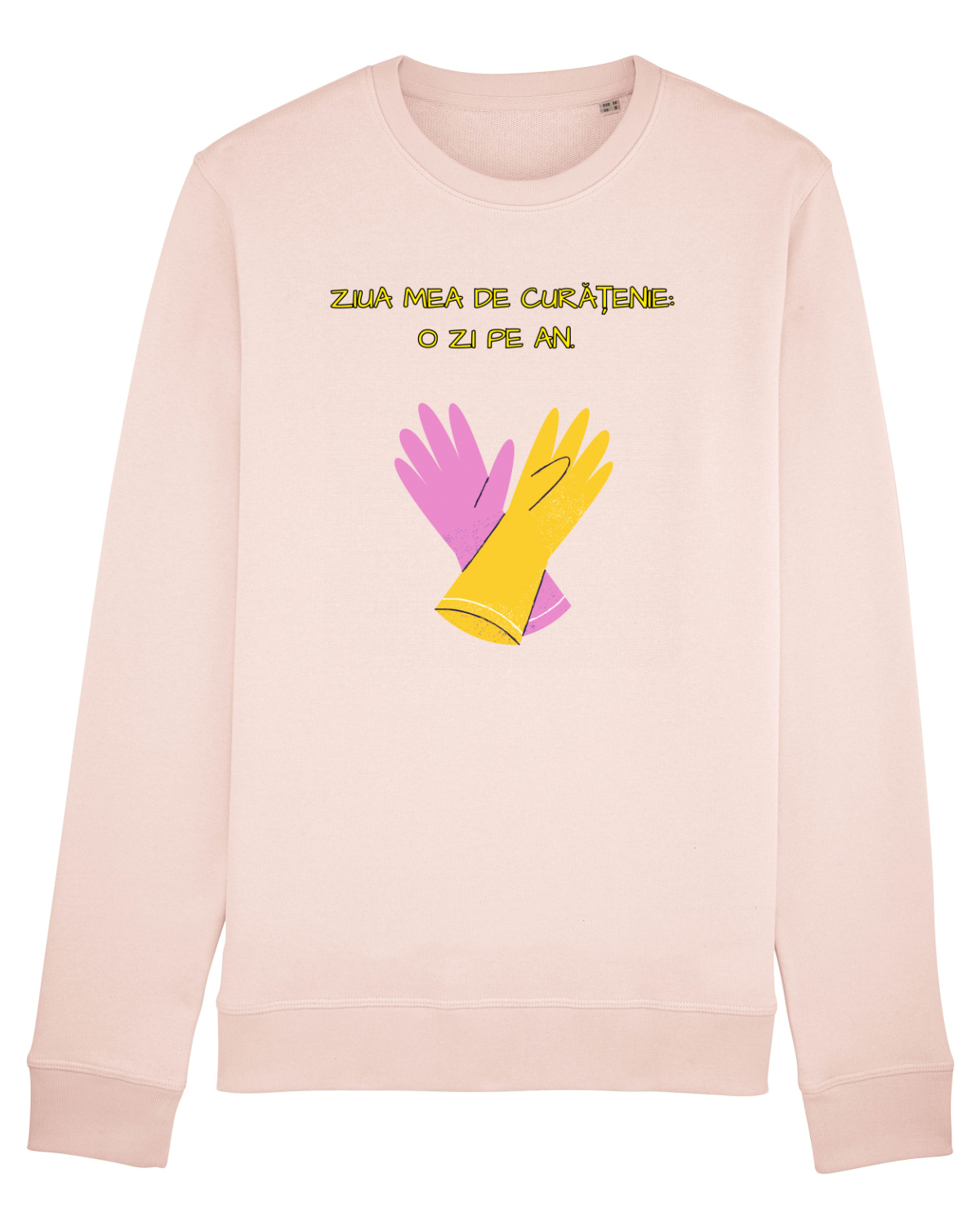 Bluză mânecă lungă Unisex Rise Candy Pink