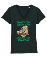 Inhale the Good Shit Tricou mânecă scurtă guler V Damă Evoker