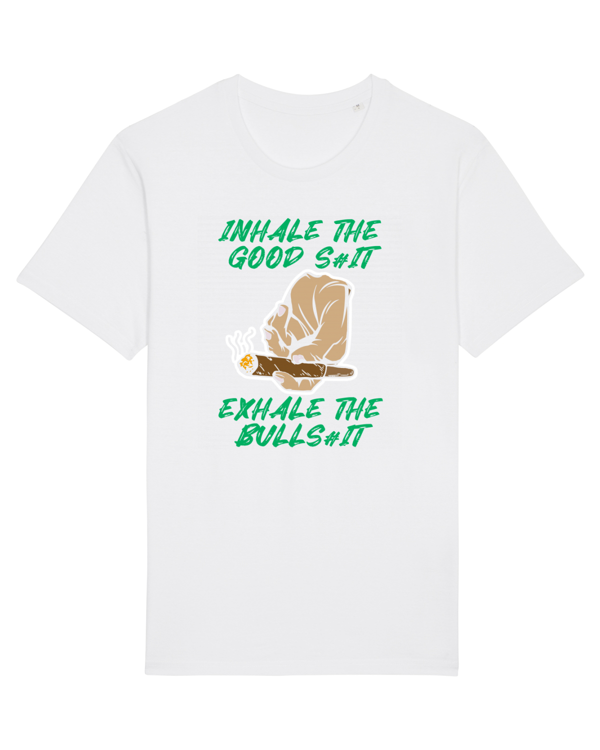 Tricou mânecă scurtă Unisex Rocker White