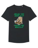 Inhale the Good Shit Tricou mânecă scurtă guler larg Bărbat Skater