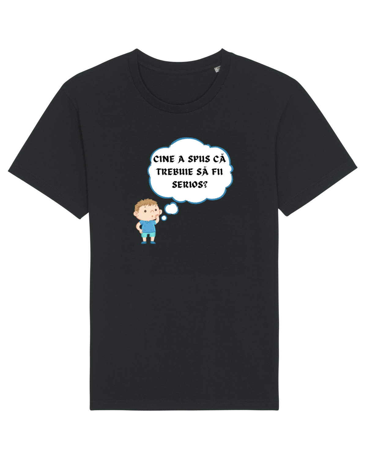 Tricou mânecă scurtă Unisex Rocker Black