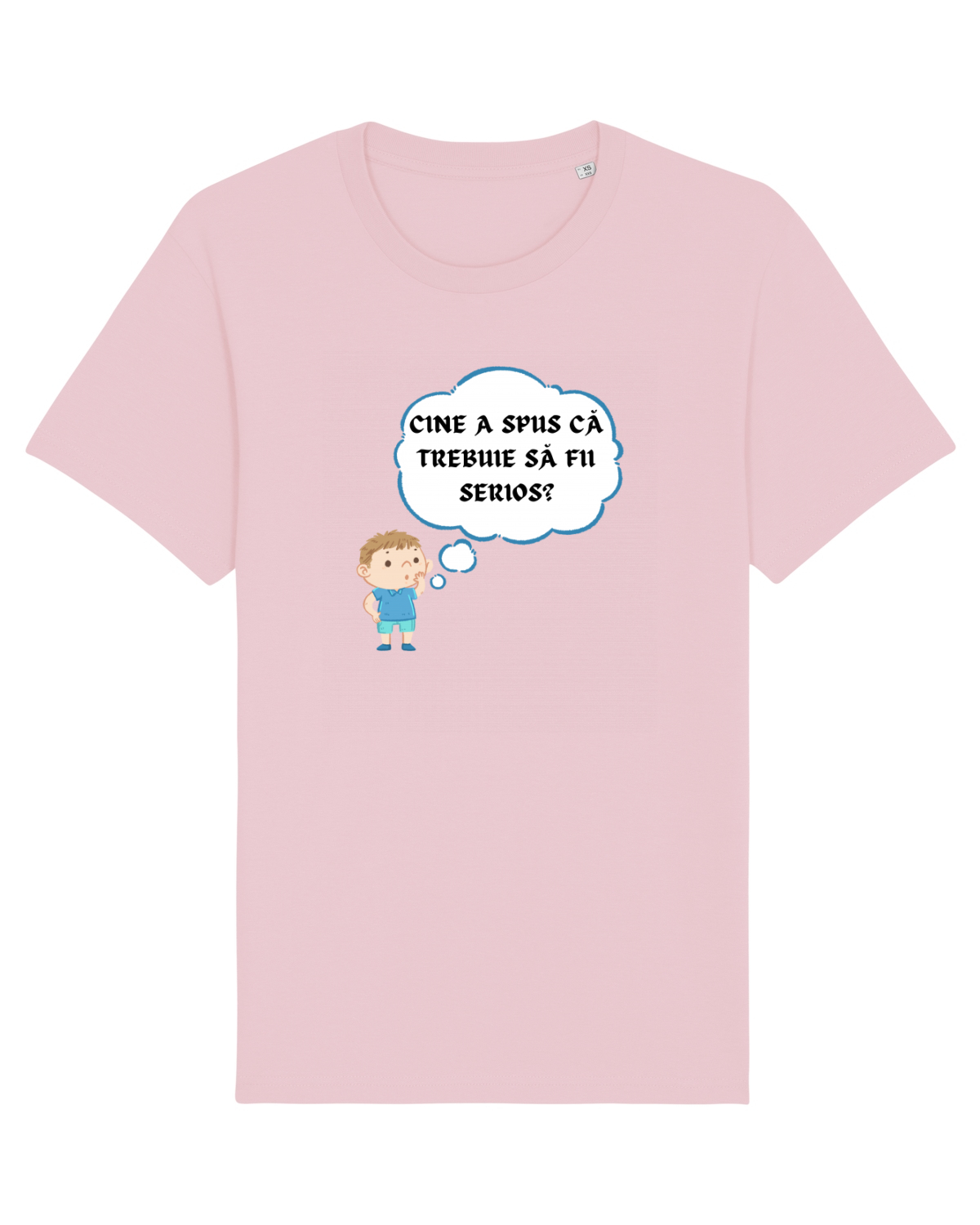 Tricou mânecă scurtă Unisex Rocker Cotton Pink