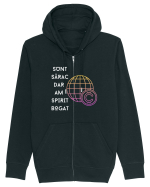 SUNT SĂRAC DAR AM SPIRIT BOGAT Hanorac cu fermoar Unisex Connector