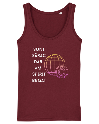 SUNT SĂRAC DAR AM SPIRIT BOGAT Burgundy