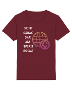 SUNT SĂRAC DAR AM SPIRIT BOGAT Tricou mânecă scurtă  Copii Mini Creator