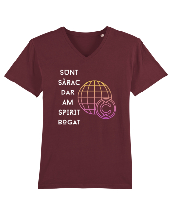SUNT SĂRAC DAR AM SPIRIT BOGAT Burgundy