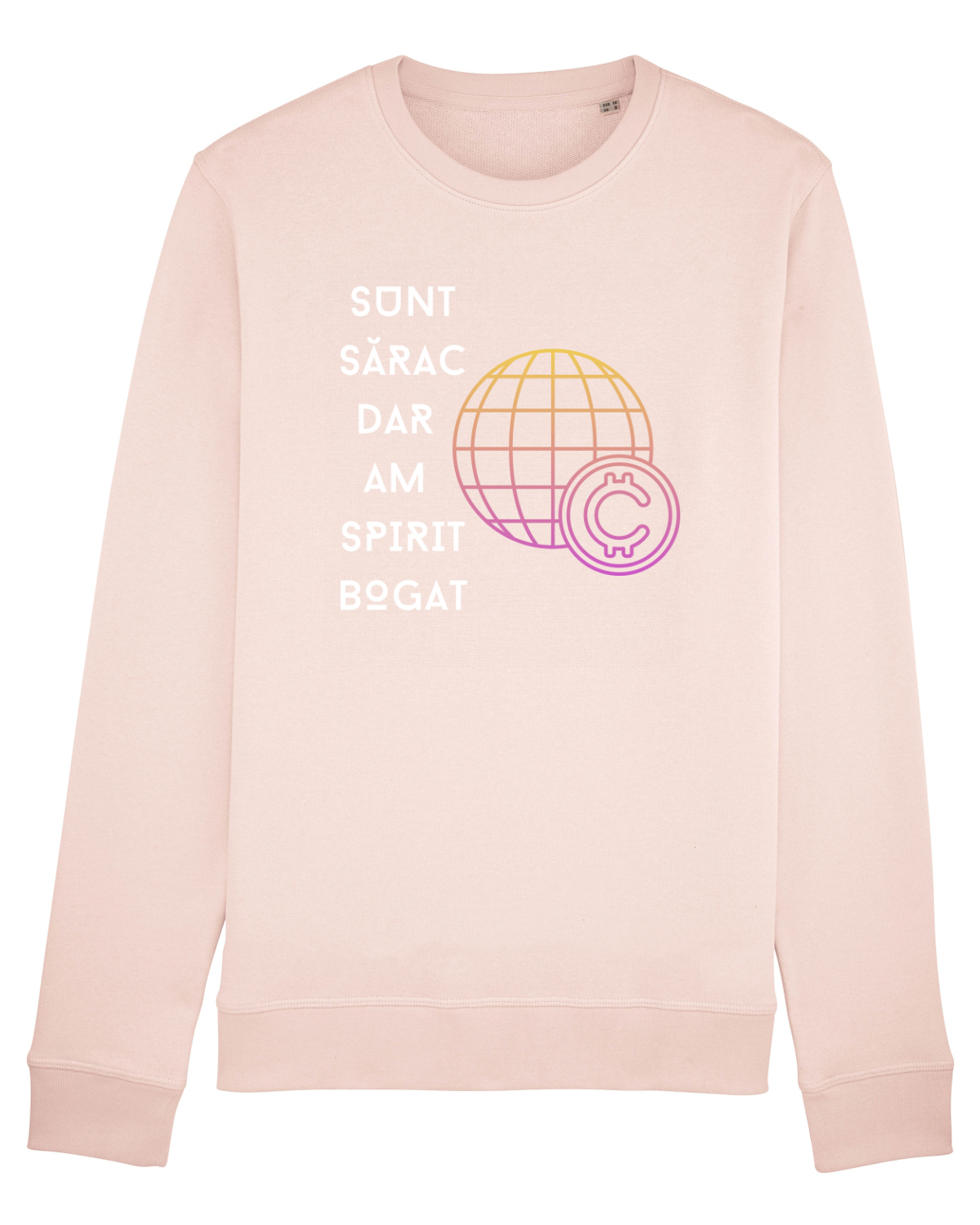 Bluză mânecă lungă Unisex Rise Candy Pink