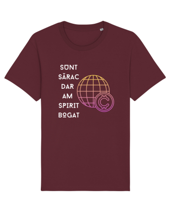 SUNT SĂRAC DAR AM SPIRIT BOGAT Burgundy