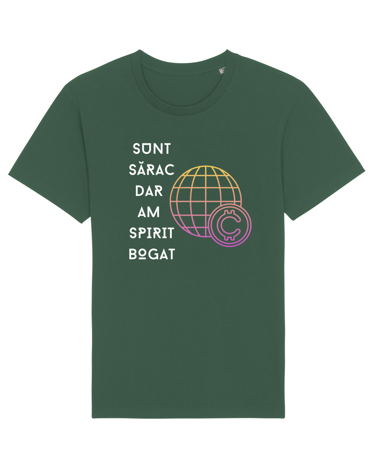 Tricou mânecă scurtă Unisex Rocker Bottle Green