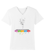 Music colors Tricou mânecă scurtă guler V Bărbat Presenter