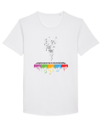Music colors Tricou mânecă scurtă guler larg Bărbat Skater