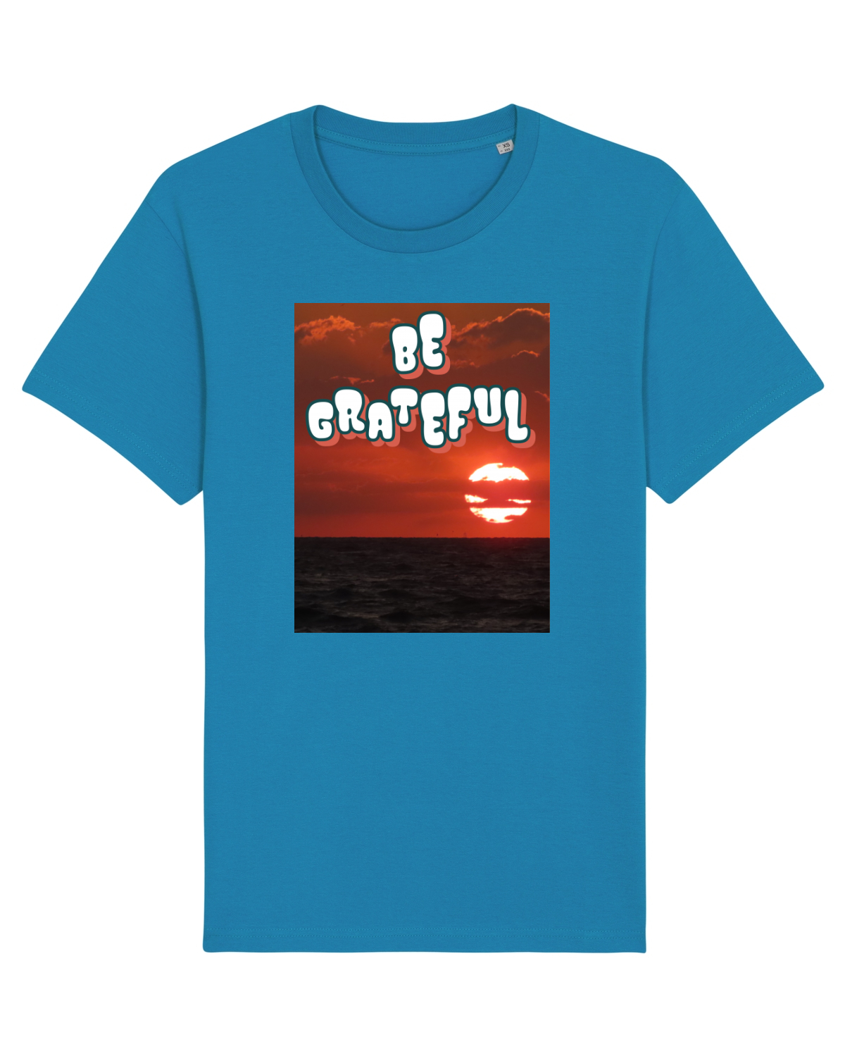 Tricou mânecă scurtă Unisex Rocker Azur