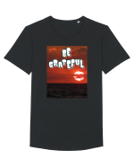 Rasarit la Marea Neagra Tricou mânecă scurtă guler larg Bărbat Skater
