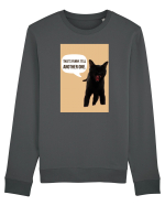 cat funny Bluză mânecă lungă Unisex Rise