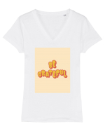 be grateful Tricou mânecă scurtă guler V Damă Evoker